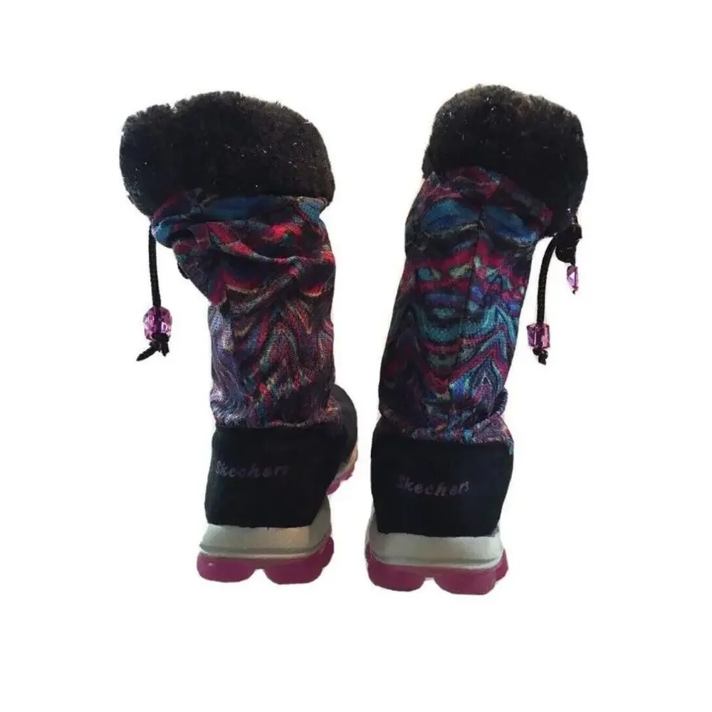 Skechers Skech-Air Boots Air Chills  Womens 5‎ Winter Suede Fabric Mid Calf Boho